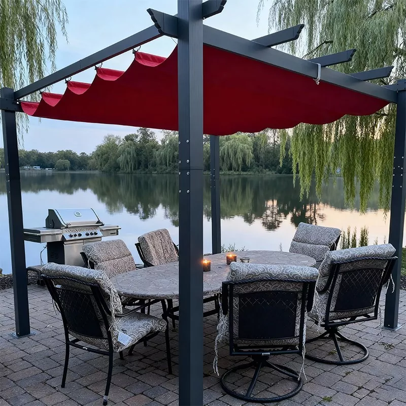 Pergola barbecue en aluminium