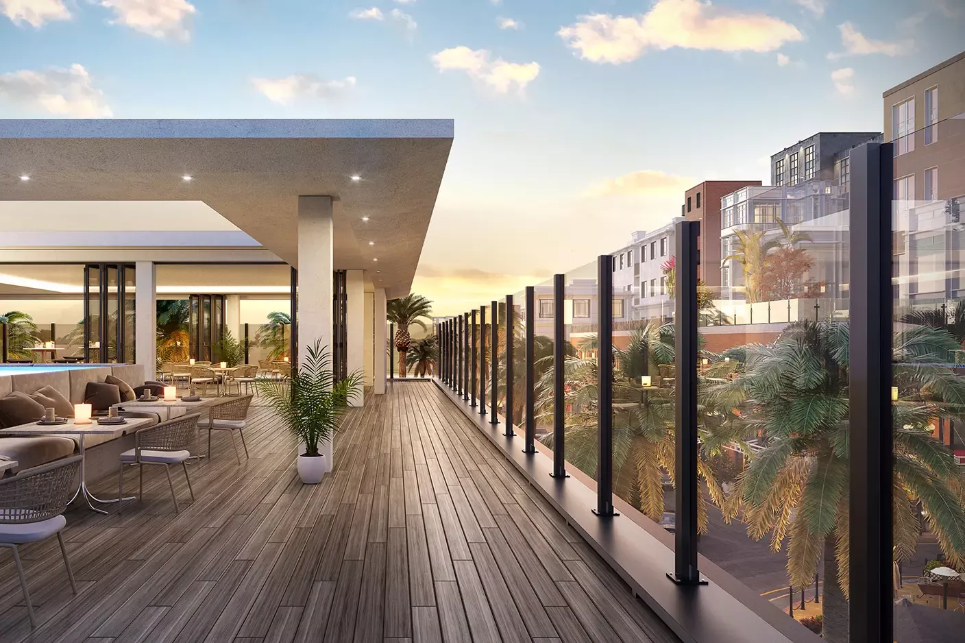 Aluminum Glass Railing