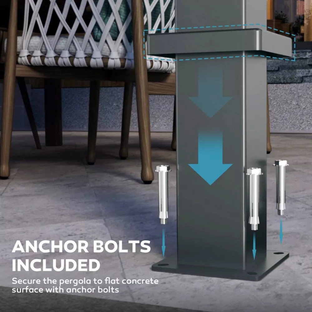 Aluminum Pergola With Louvered Roof