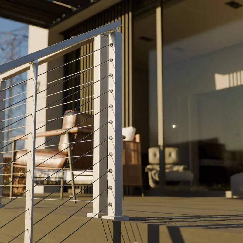 Garde-corps en câble inoxydable