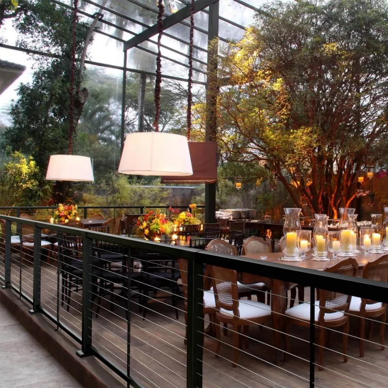 Garde-corps en fil inoxydable